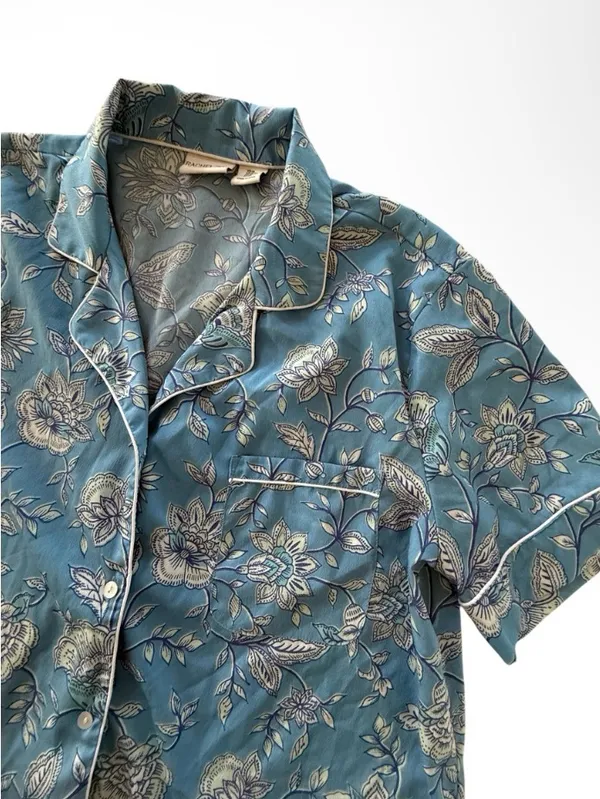 Rachel Zoe Light Blue Floral Short Pajama Set - Image 2