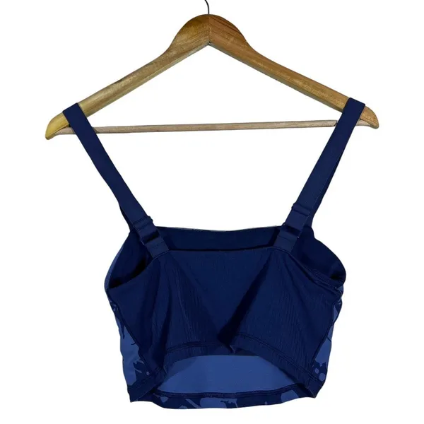 OFFLINE by Aerie Real Me Recharge Floral Sports Bra Blue Yoga Crop Top Size M - Image 3