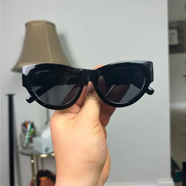 Saint Laurent Sunglasses SL M94 001‎ Shiny Black Frame Grey Lens - Image 14