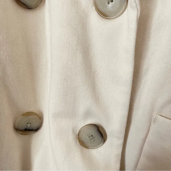 Madewell Undyed Padded Blazer Jacket in Natural Womens XL - Image 5