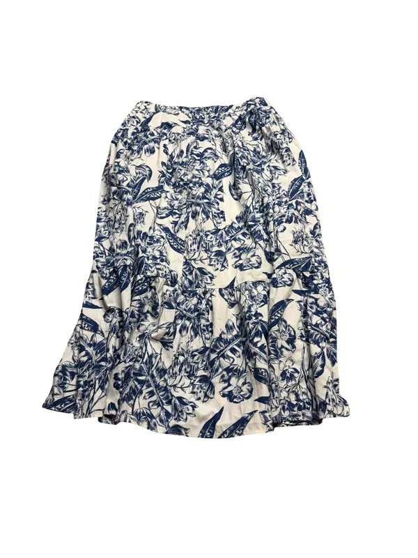 🌸 Abercrombie & Fitch Blue Floral Two Piece Set Top L Skirt LP 🌸 - Image 5