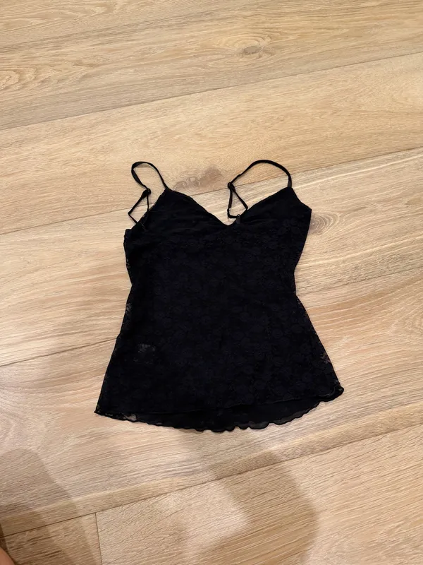 Brandy Melville lace black tank - Image 3