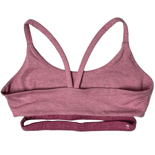 We Me Pink Gray Tri Tone Colorblock Workout Yoga Athletic Two Piece Set Size S - Image 4