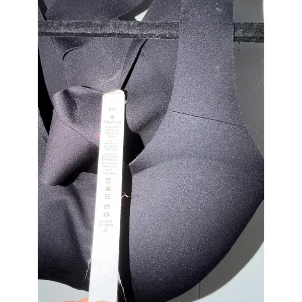 Lululemon In Alignment Cross Strap Bra Black 34E LW2CXRS - Image 5