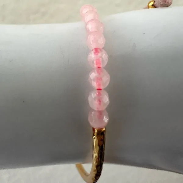Gorjana Love Rose Quartz Power Gemstone Bracelet - Image 3