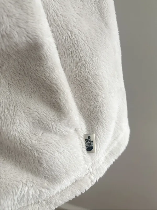 The North Face Women’s Vest Cream Fleece Full Zip Sz L Cozy Layering Outerwear - Image 4