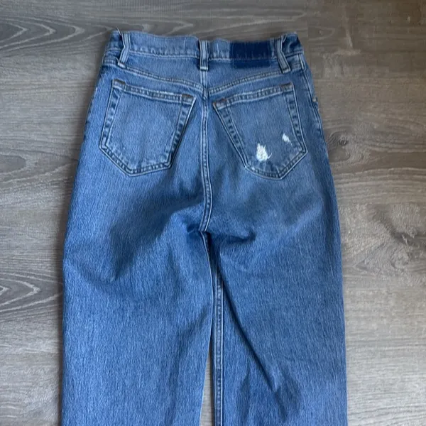 Abercrombie & Fitch 90s Straight Ultra High Rise Criss Cross Jeans 25 - Image 10