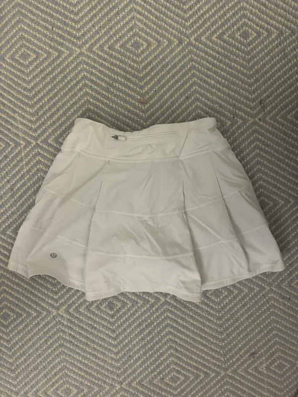 Lululemon Pace Rival Midrise Skirt White - Image 4