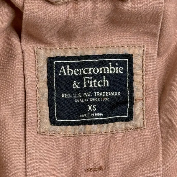 Abercrombie & Fitch Utility Jacket Womens XS Pink Military Cargo Cotton NWT - Image 3