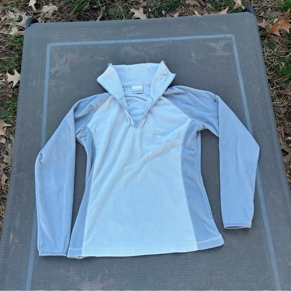 COLUMBIA Sweatshirt Womens Medium‎ Glacial Fleece III Pullover Quarter Zip - Image 6