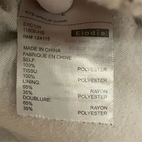 Elodie Women's Gray Sherpa Fleece 1/4 Zip Pullover‎ Jacket L - Image 9