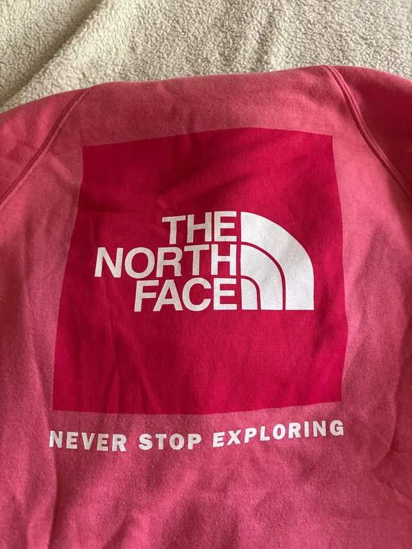 North Face Pink Fleece-Lined Hoodie - Image 3