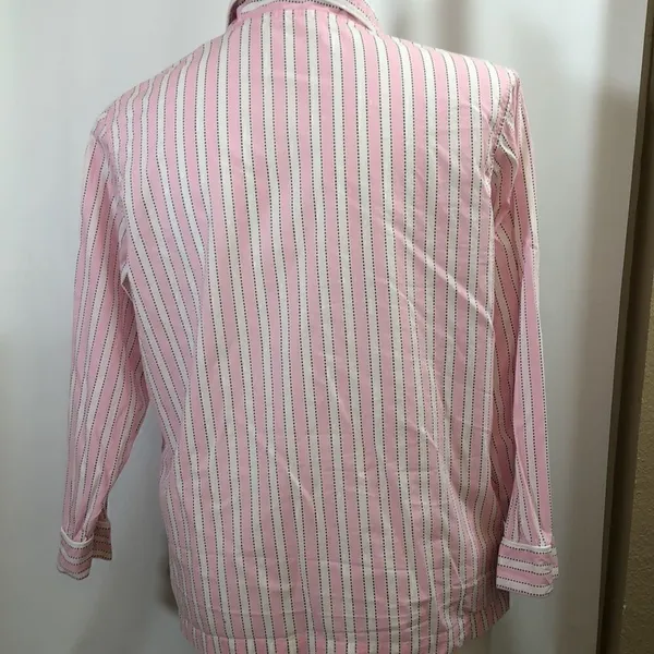 Victoria’s Secret pink striped pajama top - Image 7