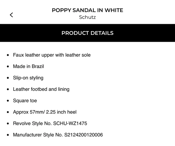 Schutz Poppy Sandal 7.5 White - Image 5