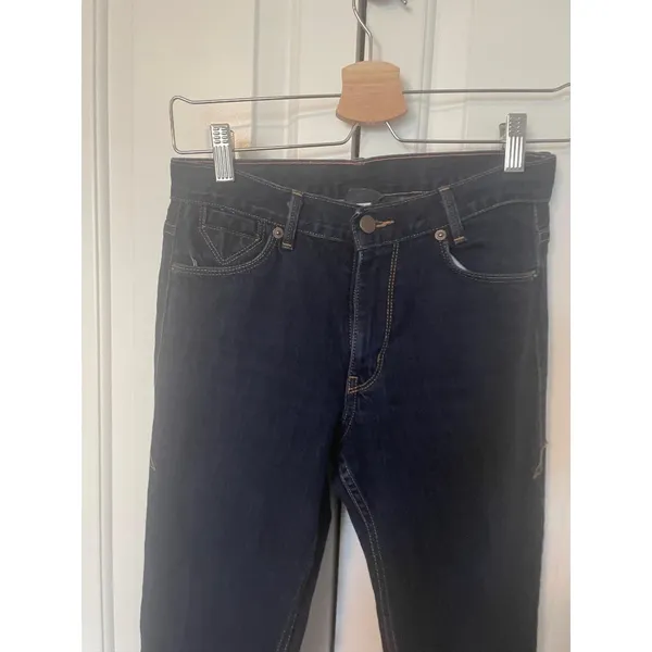 Armani Exchange‎ Jeans Flare High Rise Dark Wash Indigo Retro Denim 2 REG - Image 4