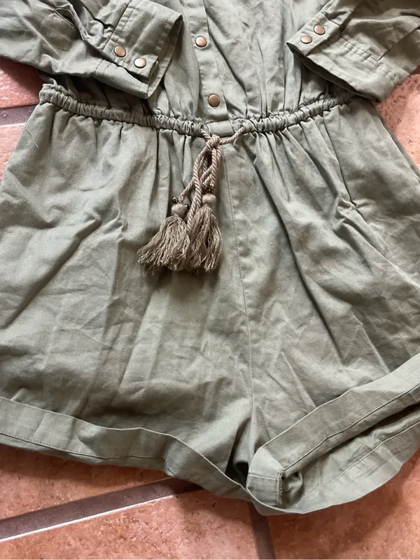 Wasson Military- Olive Snap Shirt Jacket - Image 3