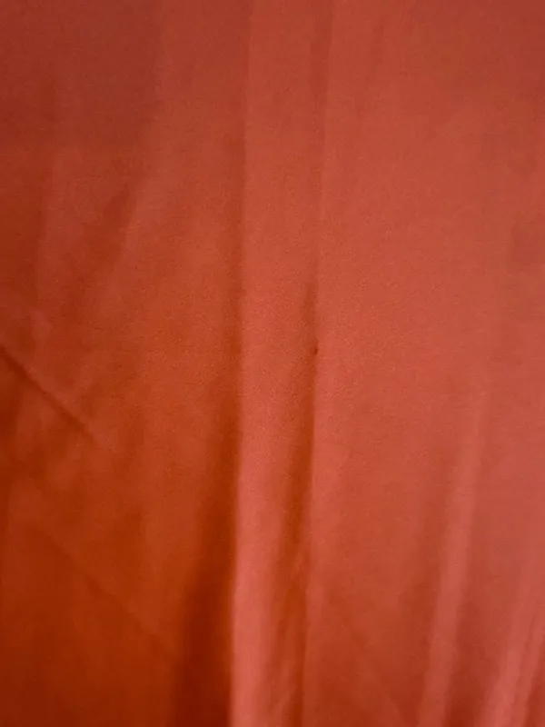 Silk Women's Orange A-Line Midi Skirt Large - C30-030 - Image 8