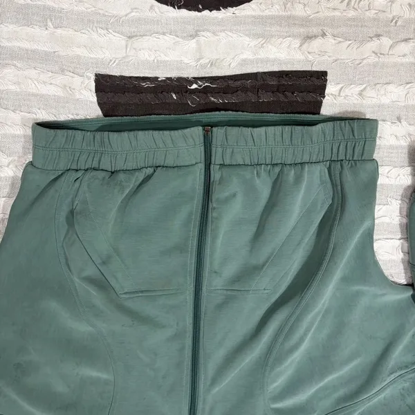 Lululemon Brushed Softstreme Full Zip Smoked Spruce Sz 6 Preppy Gorpcore Casual - Image 4