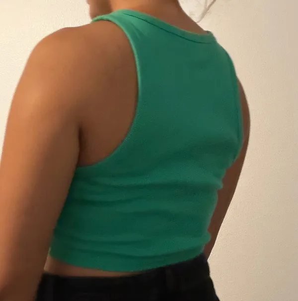 Green Crop Top ZARA - Image 3