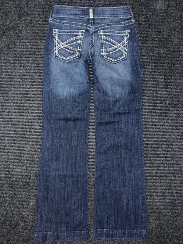 Ariat Mid Rise Entwined Trouser Jeans Marine Women’s 28 R 10025302 EUC - Image 3