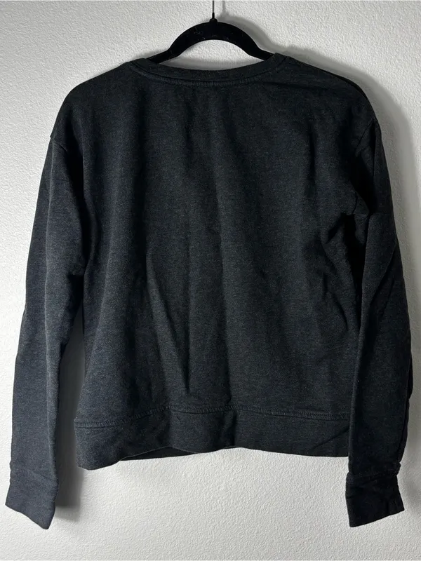 Lauren Ralph Lauren Crewneck Sweatshirt Zip Pockets Grey XS - Image 5