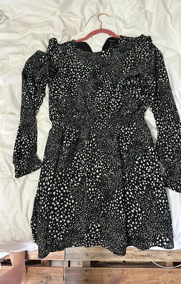 Long Sleeve Dress White Size M - Image 2