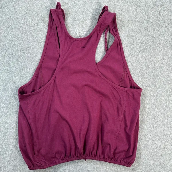 New Romantics Braided Fringe Tank Top Size Small Racerback Elastic Waist Beaded - Image 6