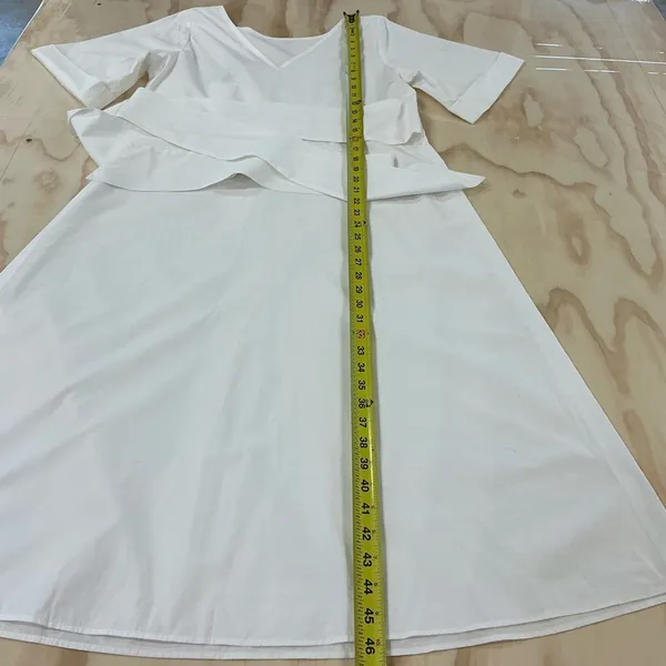 NWT M. Martin‎ Oversized Minimalist Belted Lightweight Cotton Midi Dress Sz 2 - Image 10