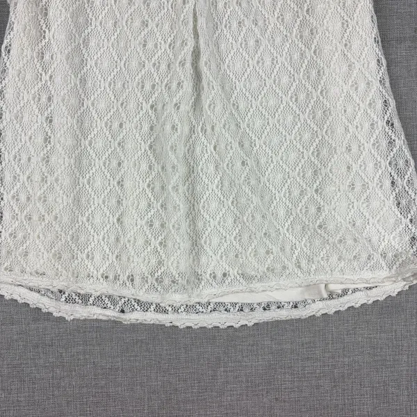 Akemi + Kin Tank Top Womens‎ S White Scoop Neck Lace Anthropologie Lined Boho - Image 4