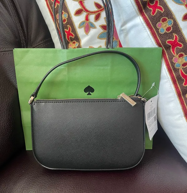 Kate Spade Schuyler Small Crossbody Black Leather Bag KE702 $249 - Image 2