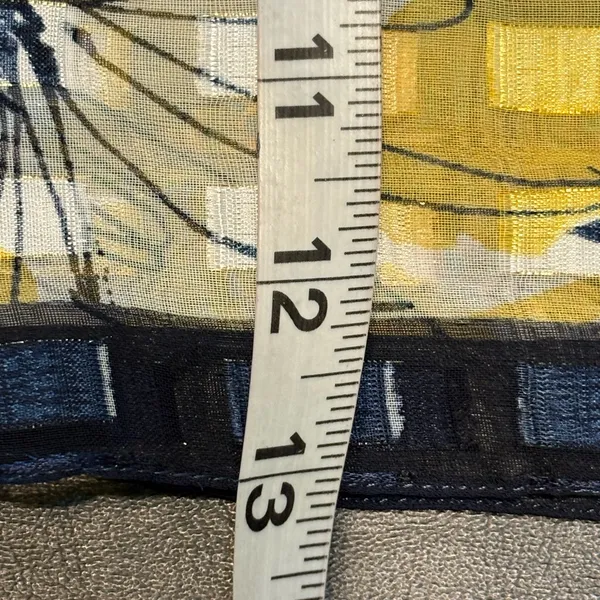 Christopher & Banks Yellow and Blue Floral Lightweight Scarf NWT - Image 10