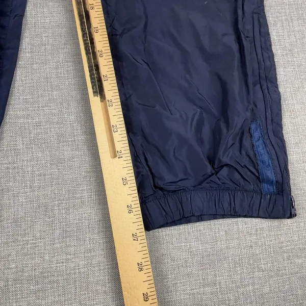 Lauren Ralph Lauren Pants Womens M Petite Blue Nylon Track Elastic Waist Pockets - Image 5