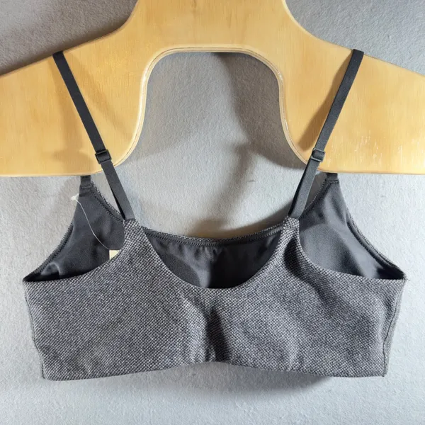 491 | NWT‎ OFFLINE by Aerie Gray Textured Longline Sports Bra Womens Large - Image 2