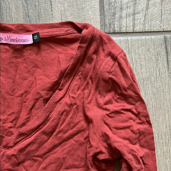 Red Long Sleeve Tee for Effortless Style - Image 3