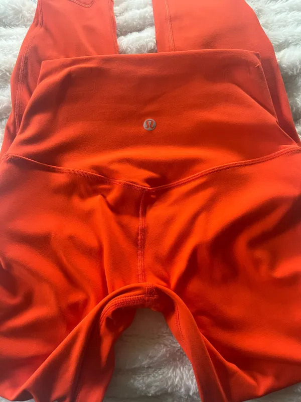 Lululemon Align Leggings 25" High-Rise red/orange - Image 6