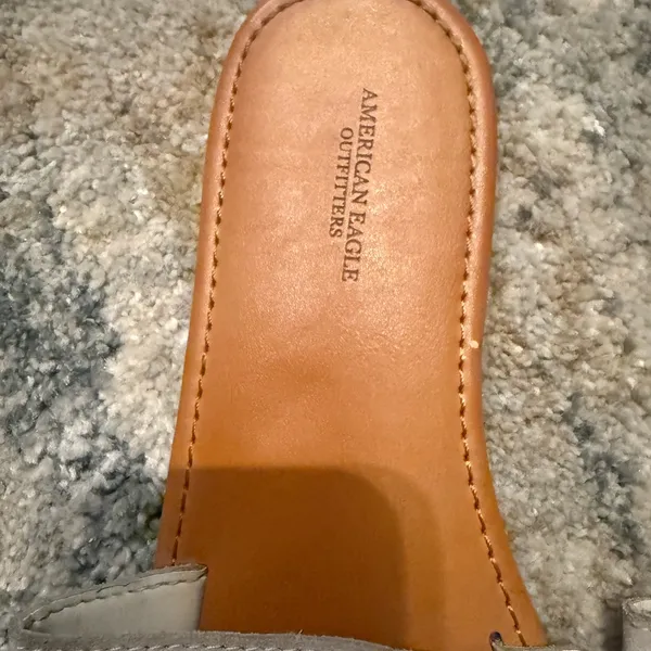 American Eagle | Tan and Silver Studded Sandals size 9 - Image 6
