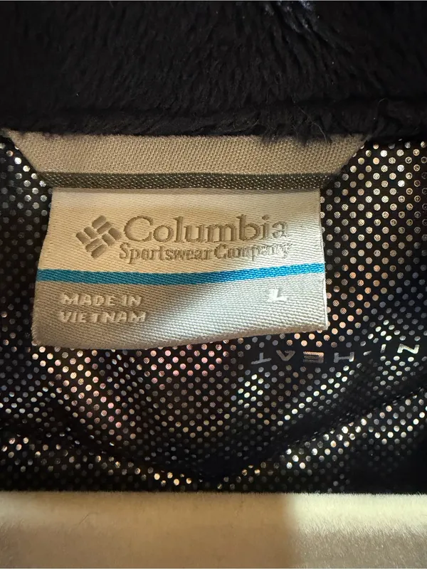 Columbia Women's Powder Lite insulated jacket Quilted Chevron EUC Large - Image 3