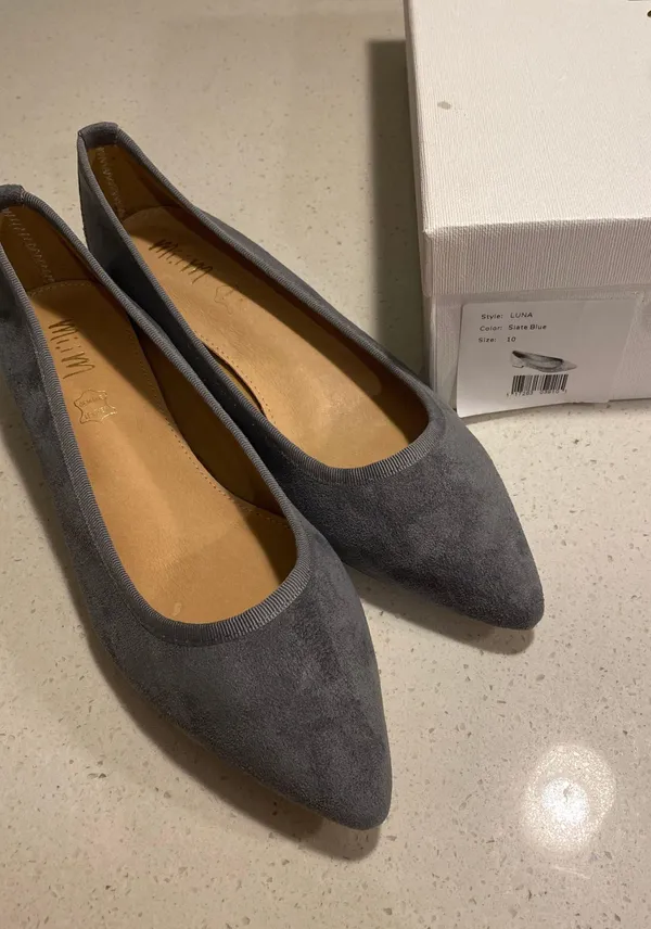 Blue Pointed Toe Flats - Image 4