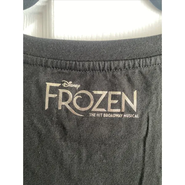 Disney‎ Frozen Broadway Ice Queen Graphic Tee Womens Size S Black Rhinestone NEW - Image 6