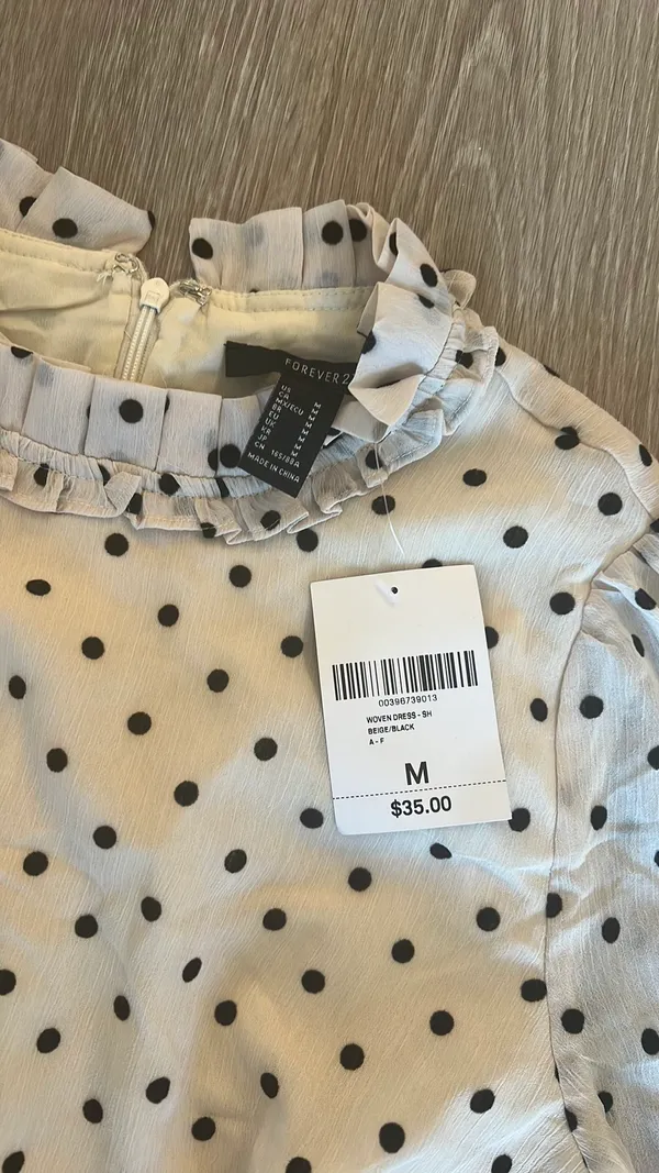 Forever 21 Ruffle Polka Dot Dress - Image 2