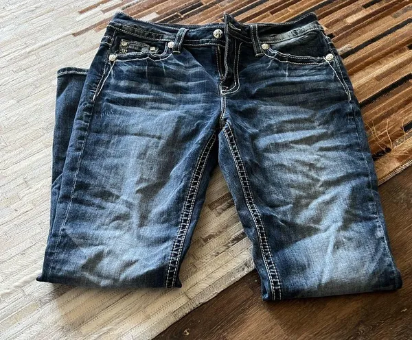 Miss Me Blue Flare Wide Leg Jeans - Image 3