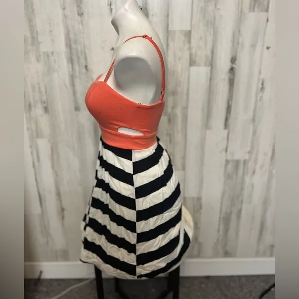 Material girl fit and flare Stripped dress - Image 2