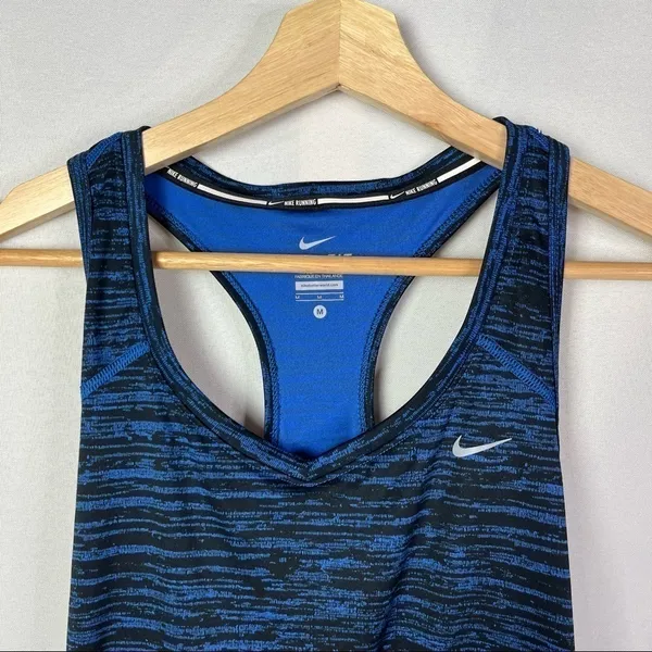 Nike Dri-Fit Blue Milar Racerback‎ Running Athletic Tank Top M - Image 5