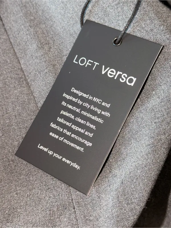 LOFT Versa Gray Belted Long Coat Dress Size M NWT – Tailored Minimalist Style - Image 8