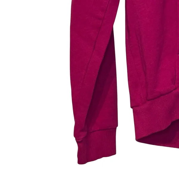 Gymshark Women's Jacket Full‎ Zip Training Hooded Fleece Athletic Gym Red Large - Image 6