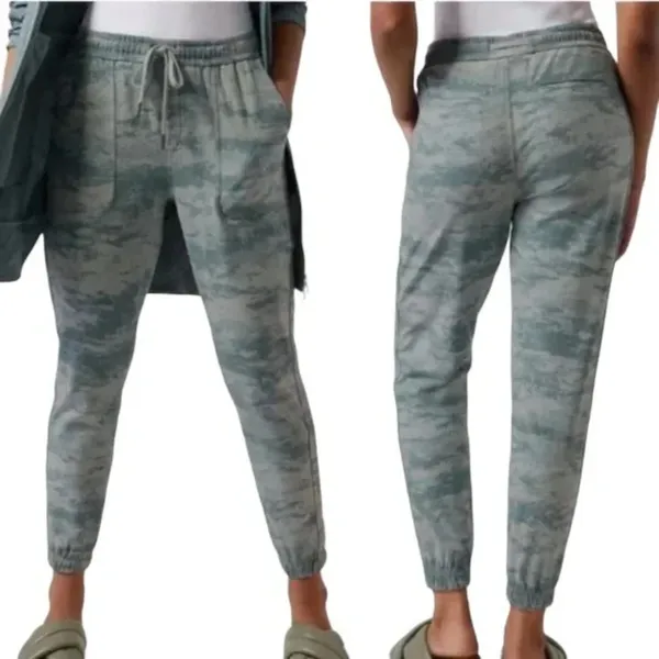 ATHLETA‎ Farallon Jogger Pants Fog Camo Coast Large - Image 2