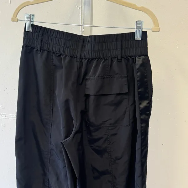 Future Collective Kahlana Barfield Brown Black Track Pants Zipper Cuff XS - Image 6