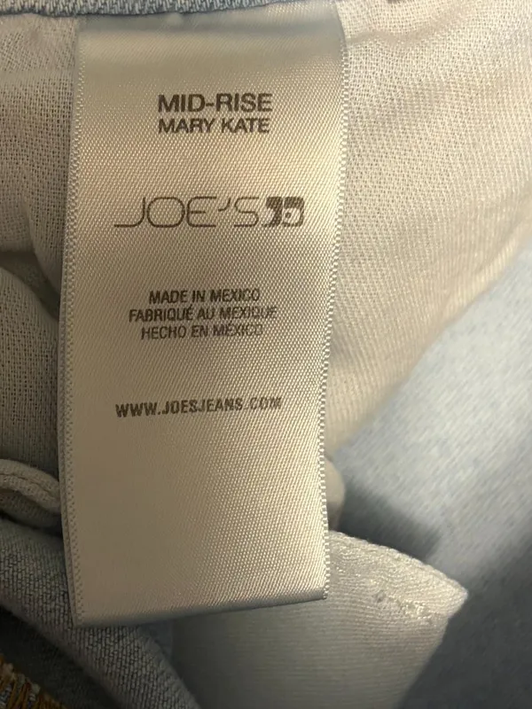 Joe's mid rise Mary Kate jeans cigarette tapered leg light wash size 28 cropped - Image 8