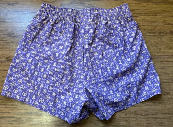 Jetty Women’s session short sunflower pattern Purple - Image 2