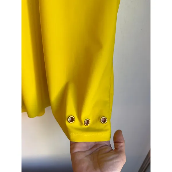 SwingDish Sleeveless Golf Polo Top Size Small Bright Yellow Quarter Zip Stretch - Image 3